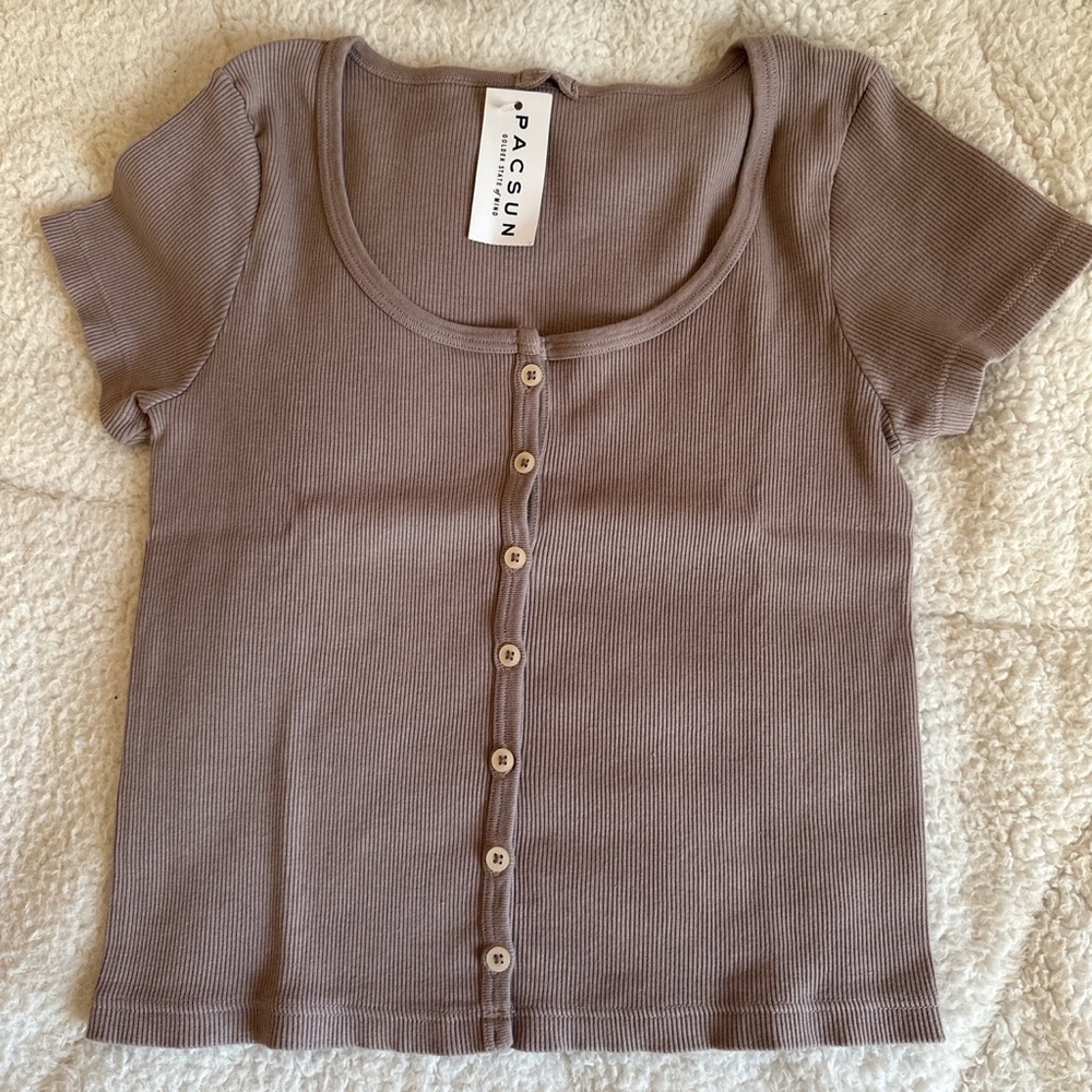 Brandy Melville Paige Top (Mauve)